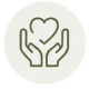 Icon hand heart